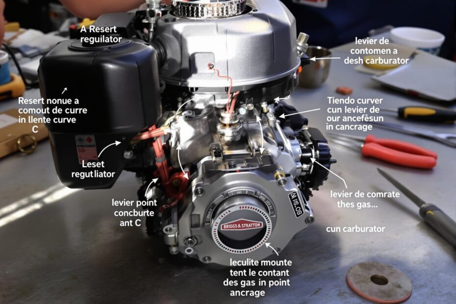 position ressort carburateur briggs et stratton