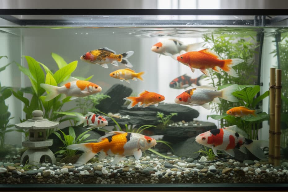 découvrez comment choisir le bon volume pour votre aquarium de poissons japonais et apprenez à l'entretenir correctement pour assurer leur bien-être.