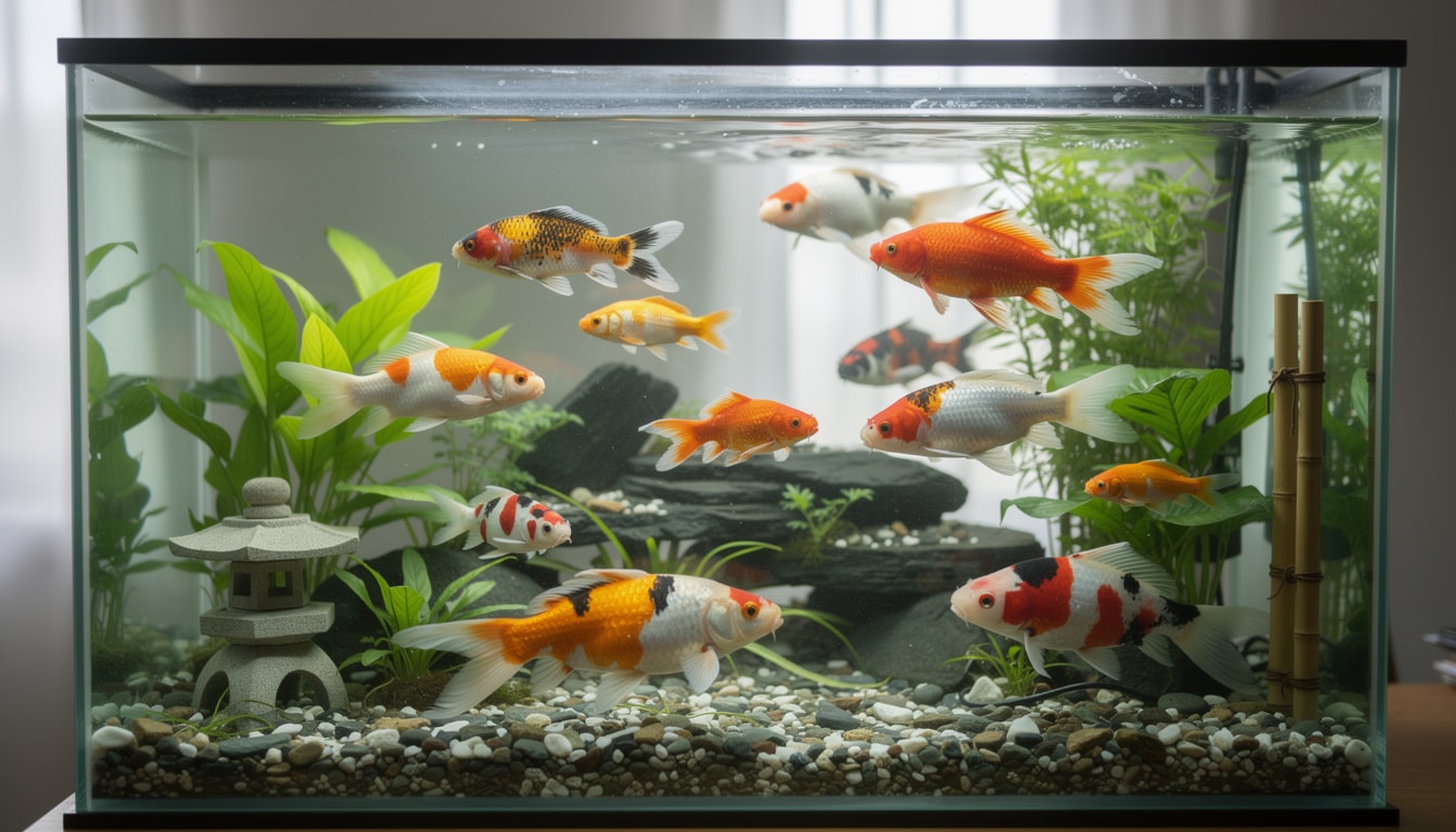 découvrez comment choisir le bon volume pour votre aquarium de poissons japonais et apprenez à l'entretenir correctement pour assurer leur bien-être.