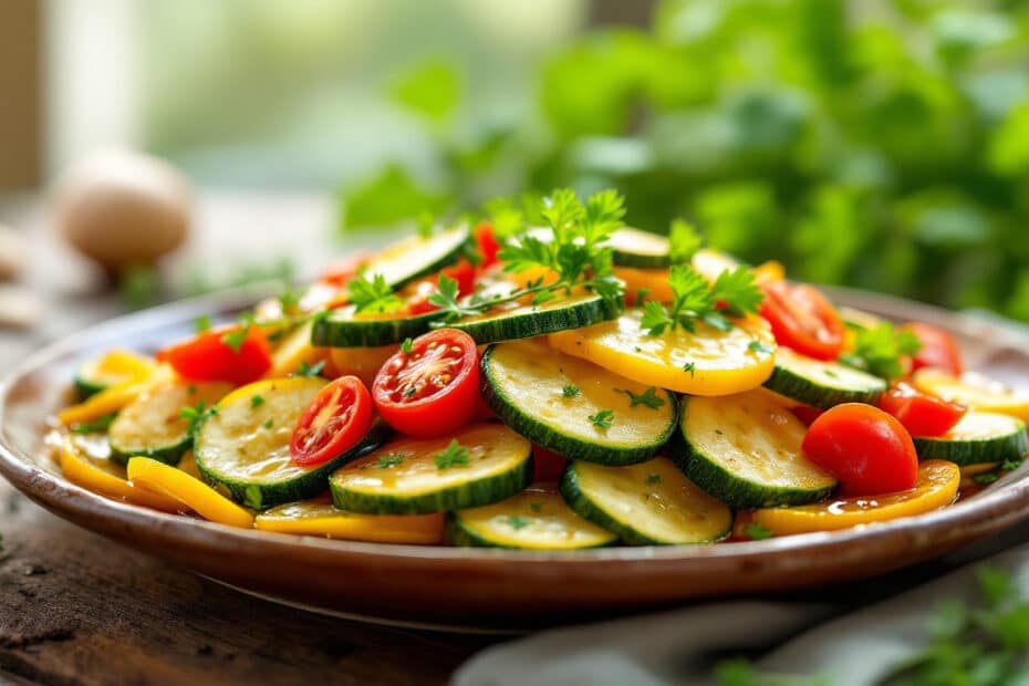 découvrez notre recette facile et savoureuse de courgettes à la provençale, idéale pour un plat léger aux saveurs du sud de la france.