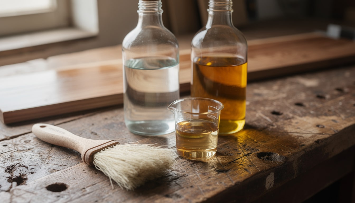 découvrez comment doser et appliquer correctement l'essence de térébenthine et l'huile de lin pour protéger et embellir vos surfaces en bois efficacement.