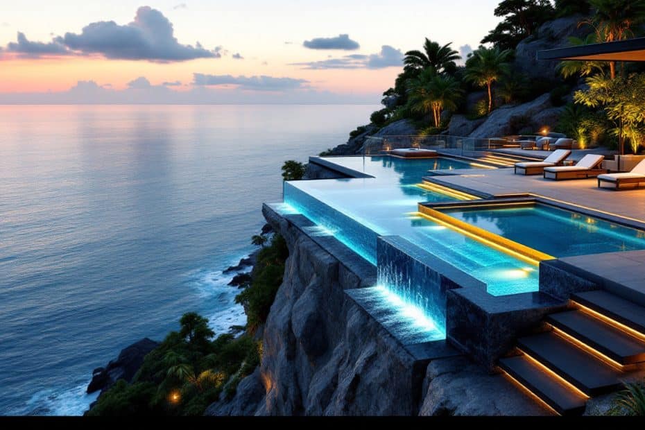 Infinity swimming pool : design, fonctionnement et avantages 2 découvrez tout sur la piscine à débordement : design élégant, fonctionnement unique et avantages pour sublimer votre espace extérieur.